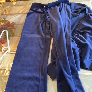 Velour Hoodie And Pants Tracksuit 